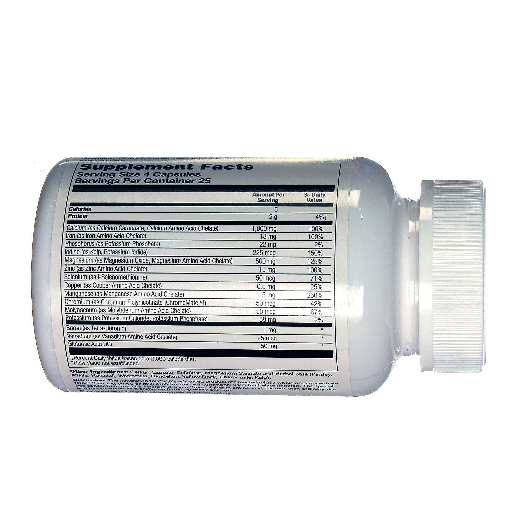 Comprar Solaray Mega multi Mineral 100 Cápsulas - Imagem 3