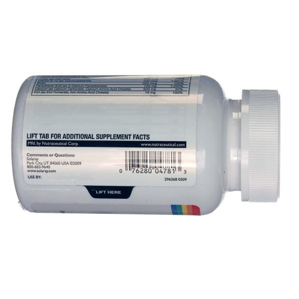 Comprar Solaray, Spectro™ - Multivitamínico -100 Cápsulas - Imagem 4