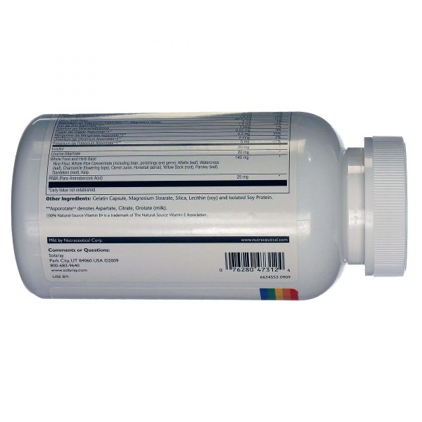 Comprar Solaray Multivitamínico - Uma vez Diário de alta energia 180 Cápsulas - Imagem 4