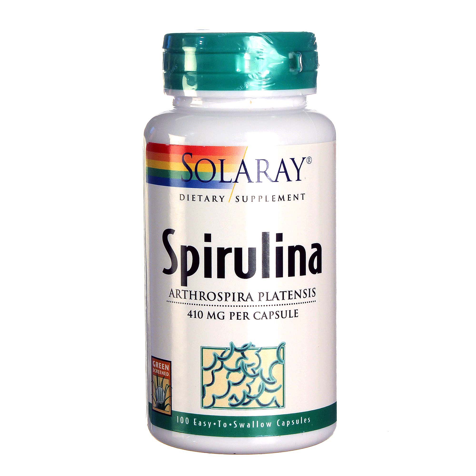 Comprar Solaray, Spirulina -100 Cápsulas
