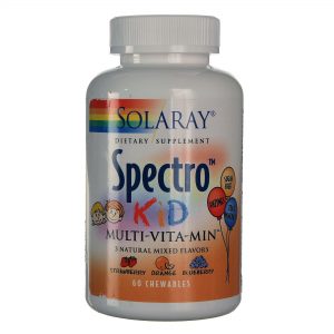 Comprar Solaray, Spectro™ Kids Multi-Vita-Min™, Sabor de Frutas - 60 Pastilhas Mastigáveis