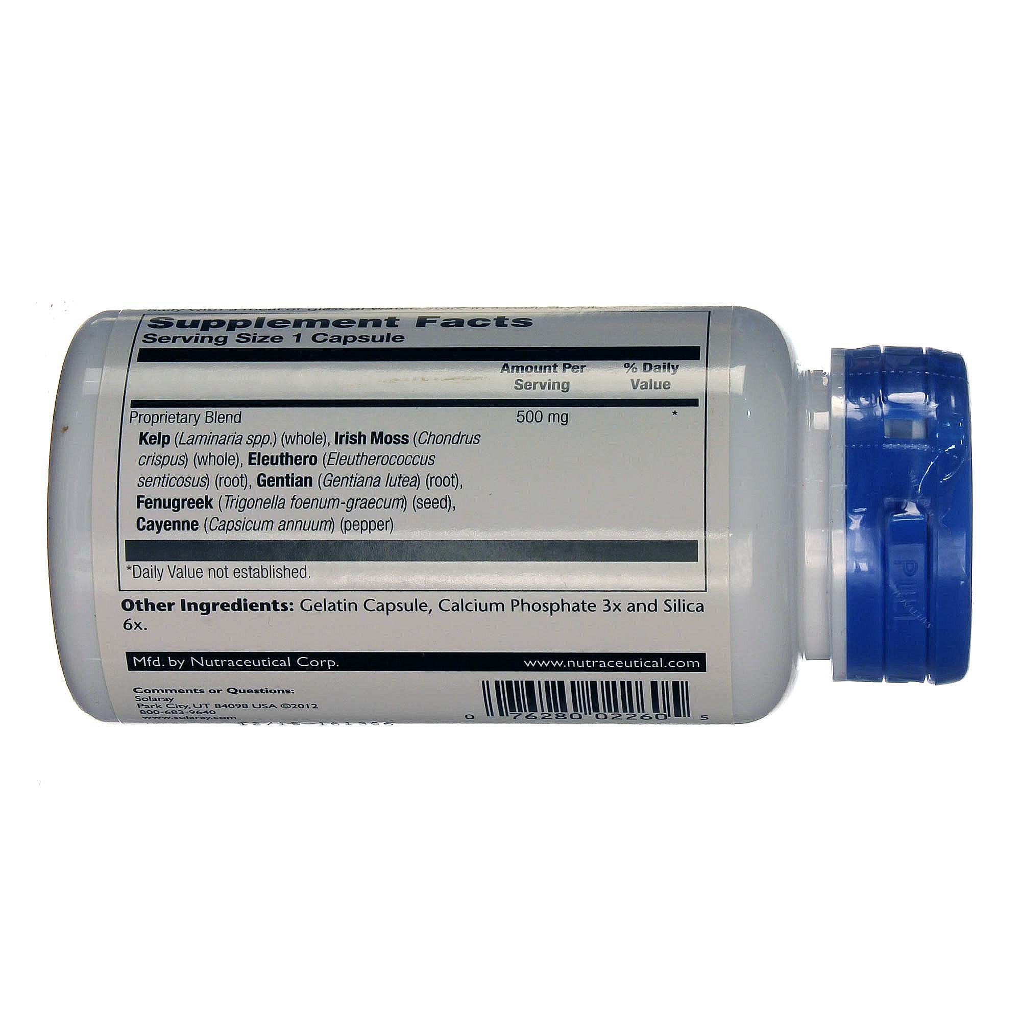 Comprar Solaray, Thyroid Blend™ SP-26™ - 100 Cápsulas - Imagem 3
