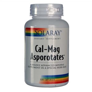 Comprar Solaray Cal-Mag Asporotates 120 Cápsulas