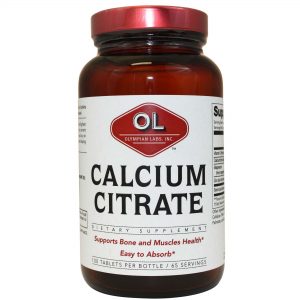 Comprar Olympian Labs Citrato de cálcio 100 Tabletes