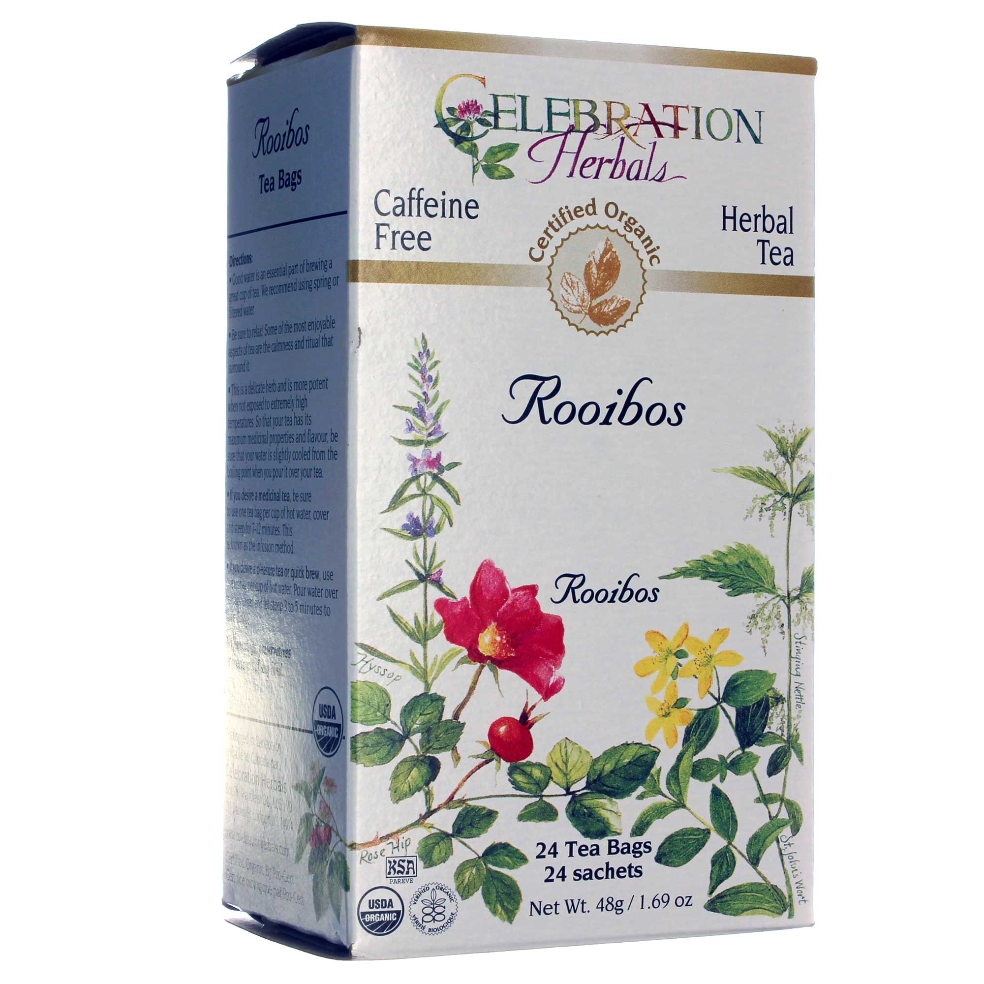 Comprar Celebration Herbals, Chá de Rooibos Vermelhos Orgânico - 24 Sacos
