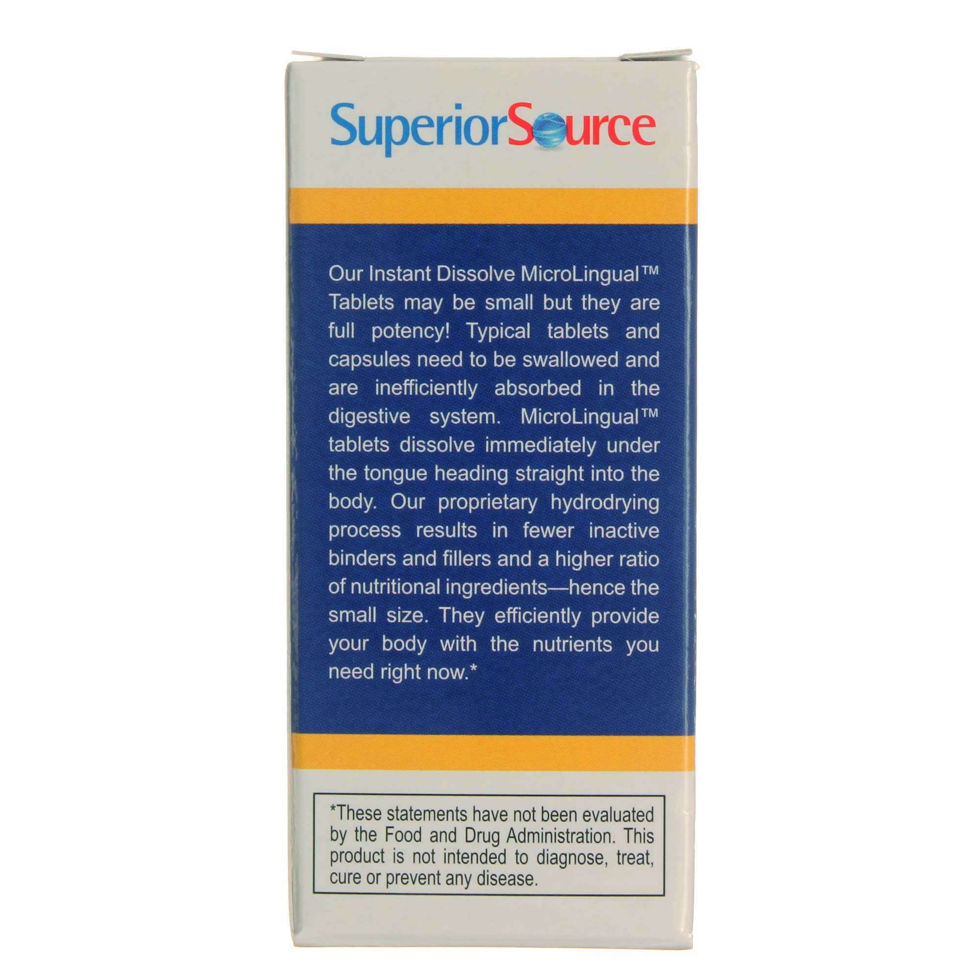 Comprar Superior Source, Vitamina D3 10.000 UI - 100 Tabletes Microlingual - Imagem 3