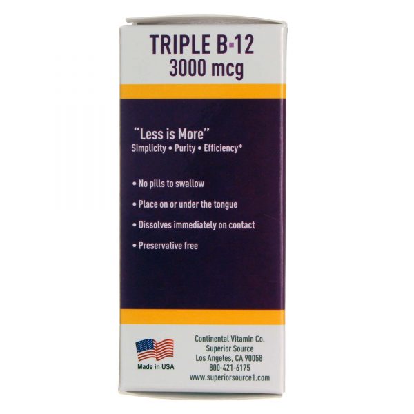 Comprar Superior Source, No Shot Triplo B-12 - 60 Tabletes - Imagem 4