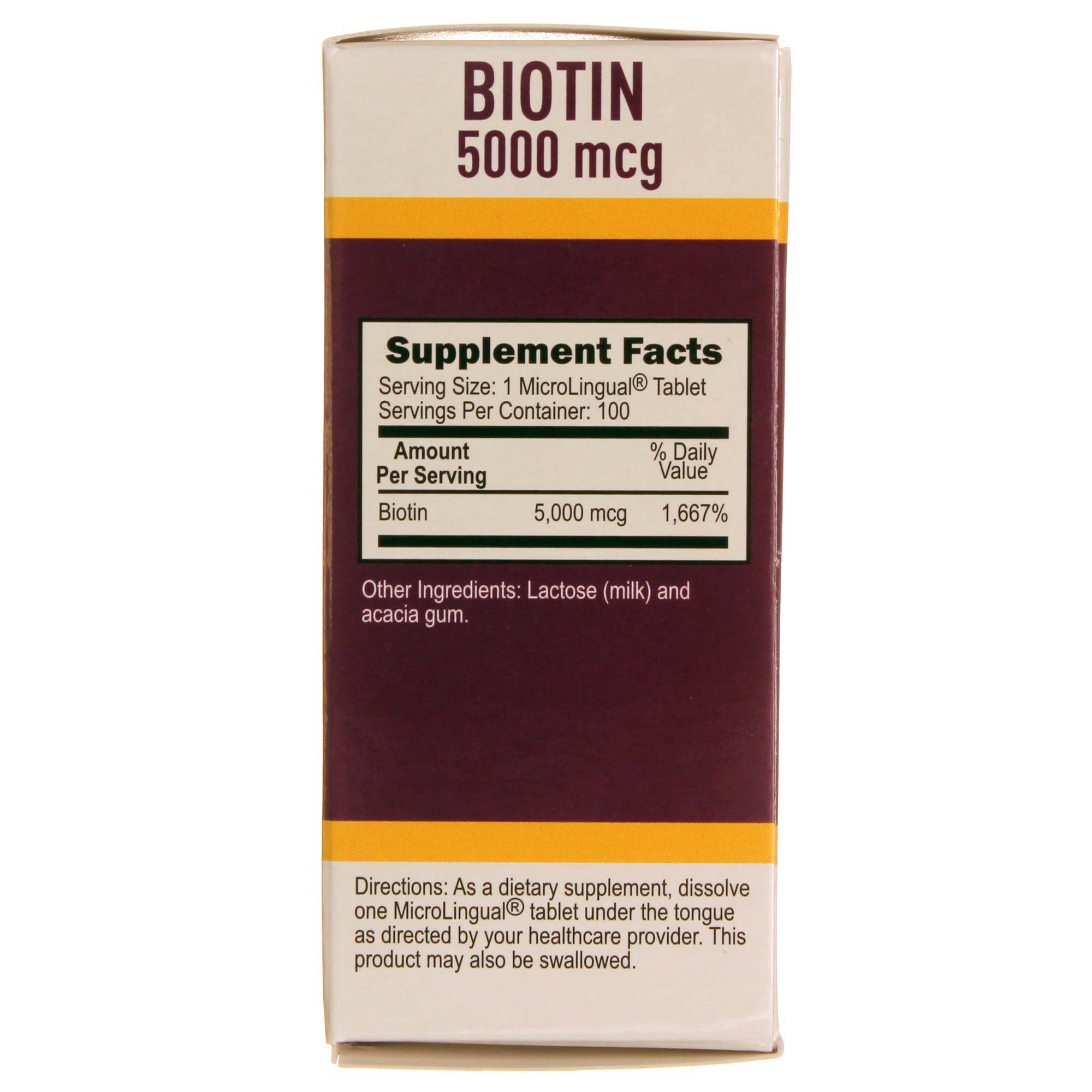 Comprar Superior Source, Biotina 5000 mcg - 100 Micro-Tabletes - Imagem 2