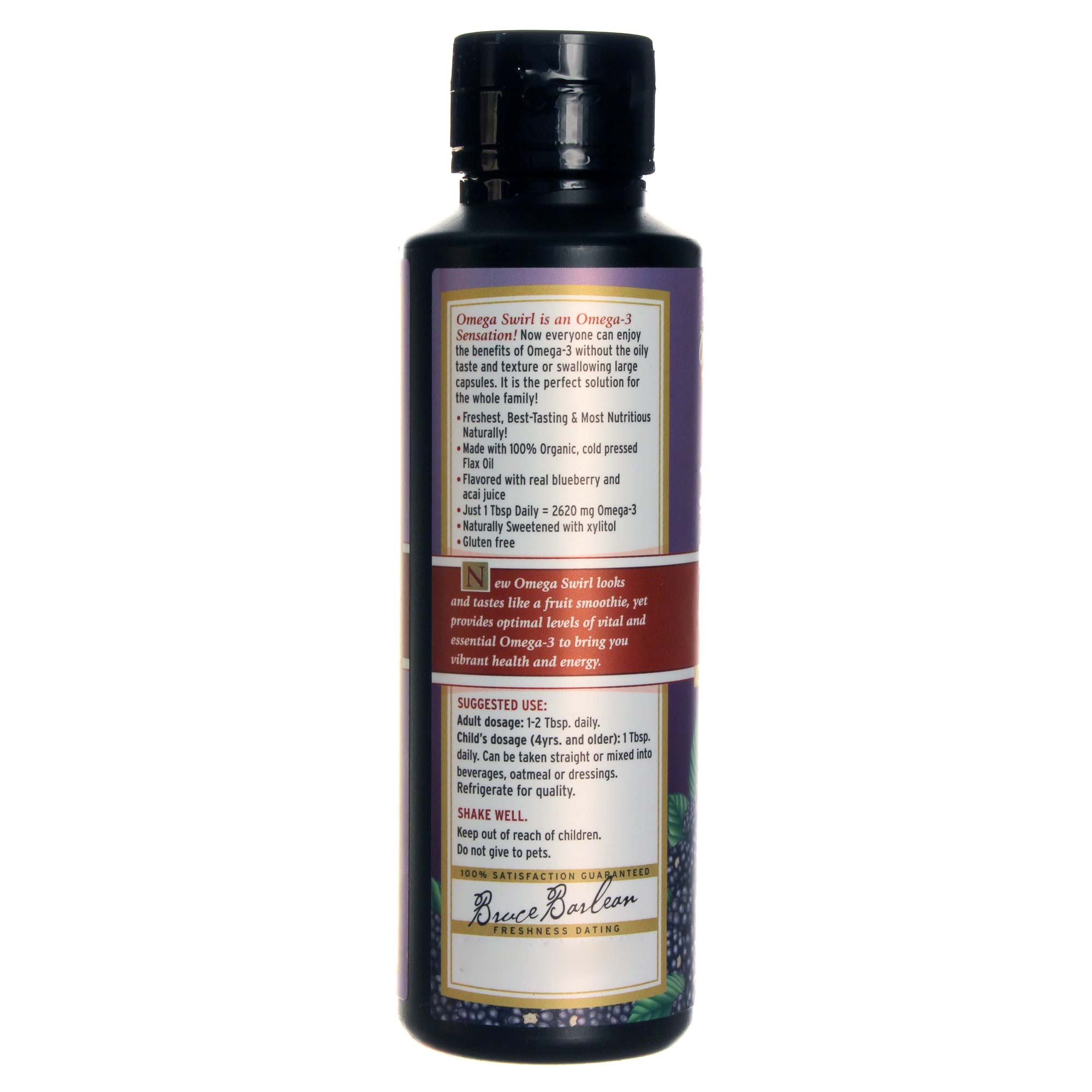 Comprar Barlean's Orgânico, Óleo de Linhaça Omega Swirl - 8 fl oz (227g) - Imagem 3