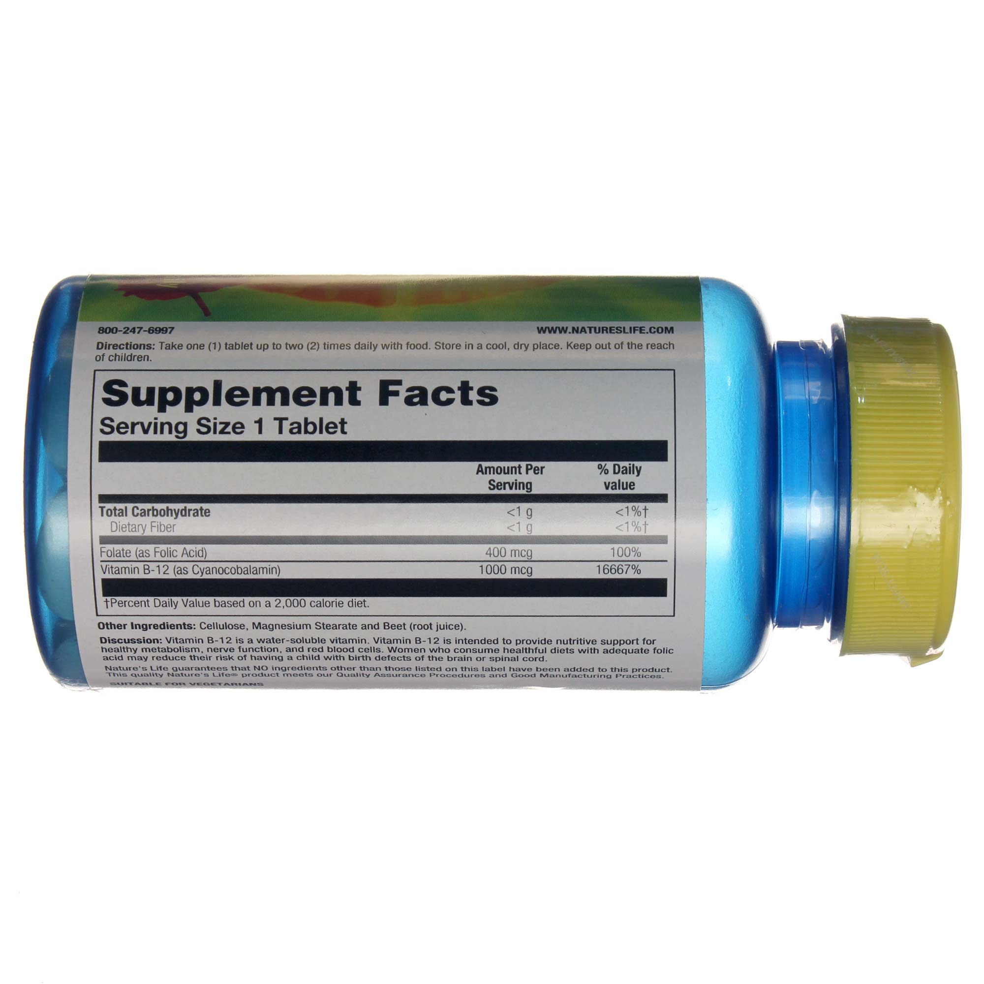 Comprar Nature's Life B-12 1000 mcg 100 Tabletes - Imagem 2