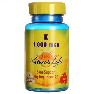 Comprar Nature's Life, Vitamina K 1.000 mcg - 50 Cápsulas Vegetarianas