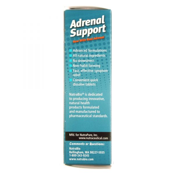 Comprar Natra-Bio, Suporte Adrenal, Sem Sabor - 60 Tabletes - Imagem 4