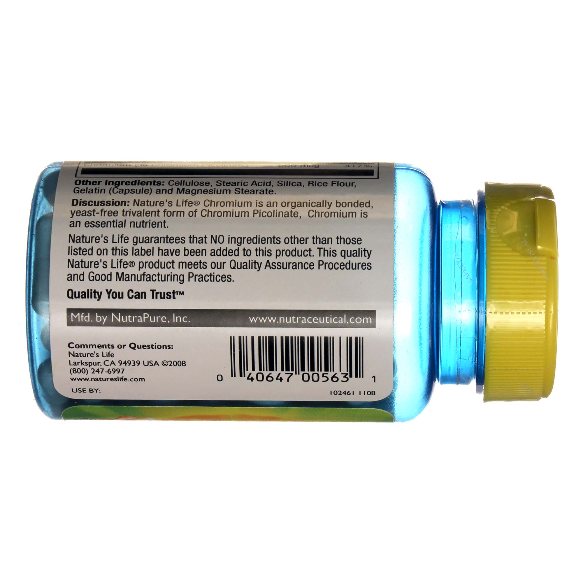 Comprar Nature's Life Cromo 500 mcg 100 Cápsulas - Imagem 3