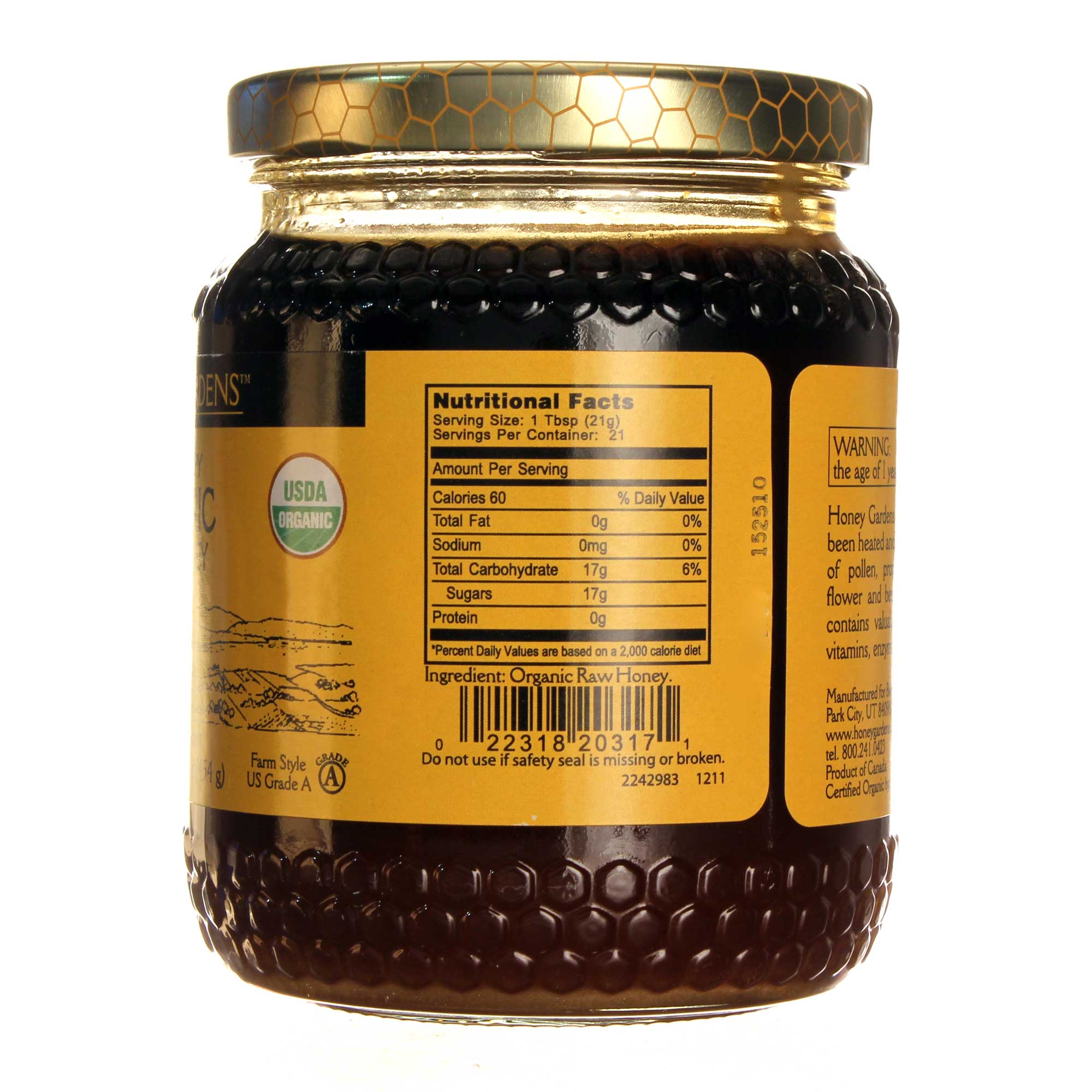 Comprar Mel Gardens Orgânico Mel 1 lb - Imagem 2