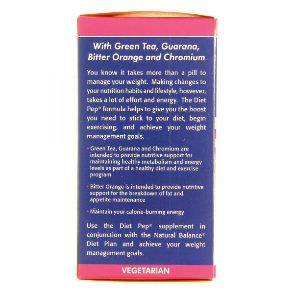 Comprar Natural Balance, Diet Pep® Fórmula Energizante - 60 Tabletes - Imagem 4