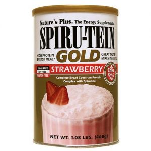 Comprar Nature's Plus, Spiru-Tein Padrão Ouro - Sabor Morango - 468g