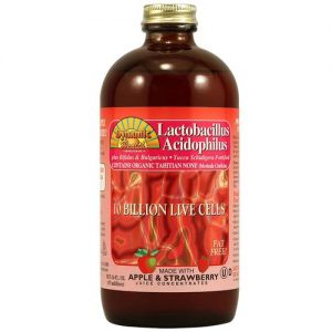 Comprar Dynamic Health Laboratories, Lactobacillus Acidophilus Líquido, Sabor Morango e Maçã - 473 ml (16 fl oz)