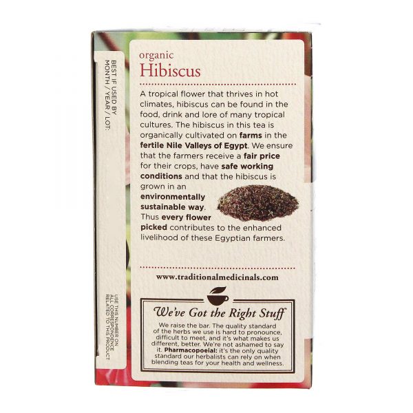 Comprar Chá Orgânico de Hibiscus Traditional Medicinals 16 Sacos - Imagem 4