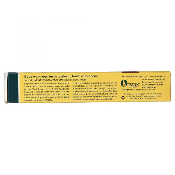 Comprar Organix South, Creme Dental de Neem Com Canela - 120 g (4 oz) - Imagem 4