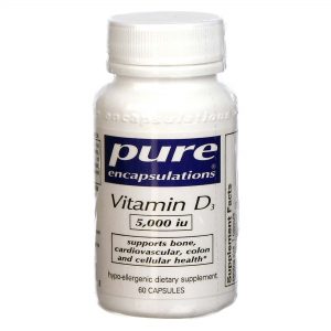 Comprar Pure Encapsulations, Vitamina D3 5,000 UI - 60 Cápsulas Vegetarianas