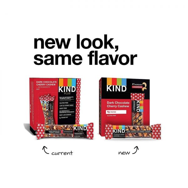 Comprar Kind Chocolate escuro tipo Além disso Cereja caju Antioxidantes 12 - 40g/1.4 bares onça [480g (16,8 oz)] - Imagem 5