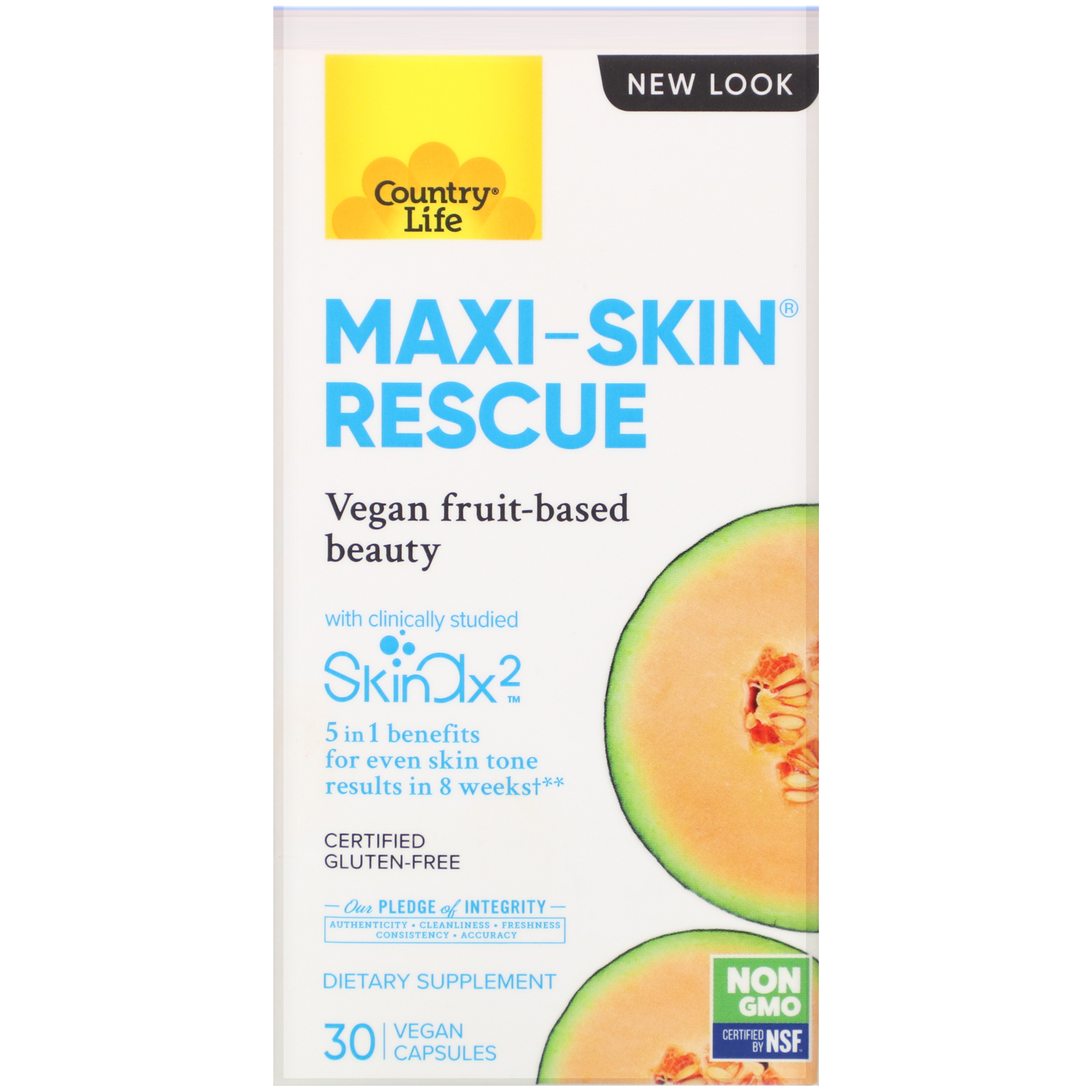 Comprar Country Life, Recuperação Maxi-Skin, 30 Cápsulas Veganas - Imagem 2