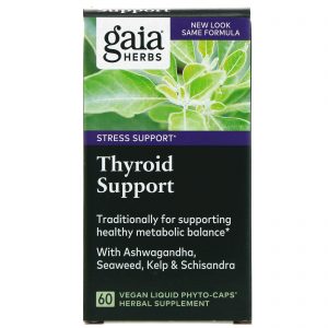 Comprar Gaia Herbs, Suporte para a Tireoide, 60 Fitocápsulas Líquidas Veganas