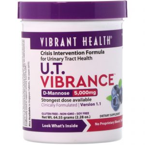 Comprar Vibrant Health, U.T. Vibrance, D-Manose 5.000 mg, Versão 1.1, 64,55 g (2,28 oz)