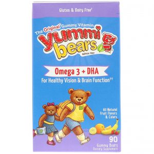 Comprar Hero Nutritional Products, Yummi Bears, Omega 3 + DHA, Natural Fruit Flavors, 90 Gummy Bears