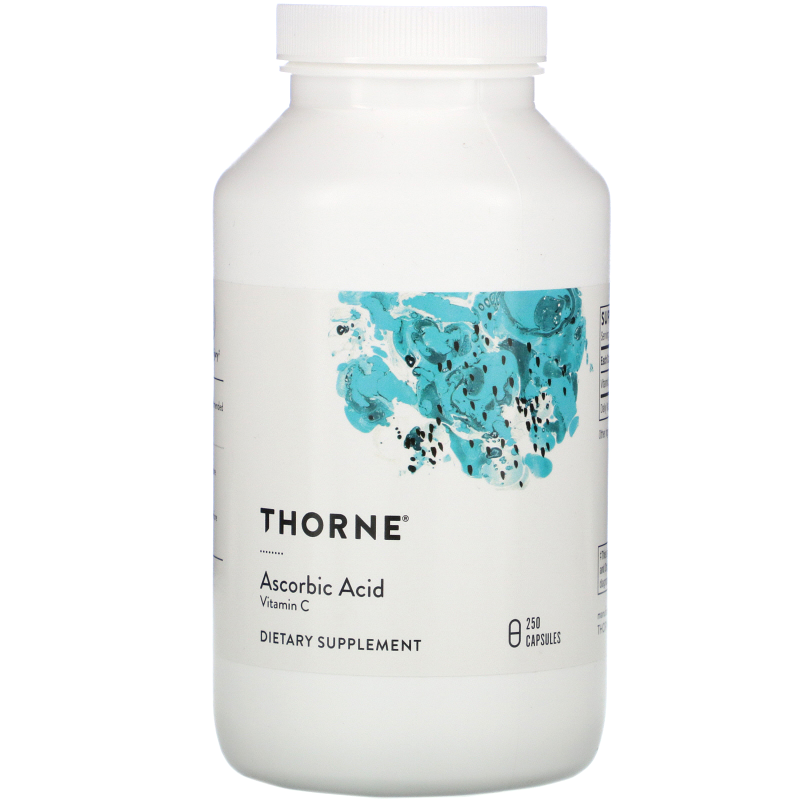 Comprar Thorne Research, Ácido ascórbico, 250 Cápsulas