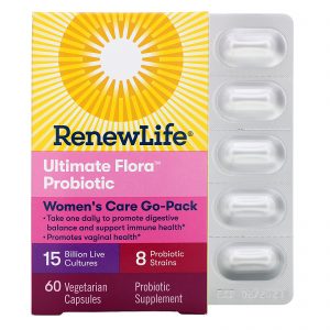 Comprar Renew Life, Women's Care, Ultimate Flora Probiotic, 15 Bilhões de Culturas Vivas, 60 Cápsulas Vegetais