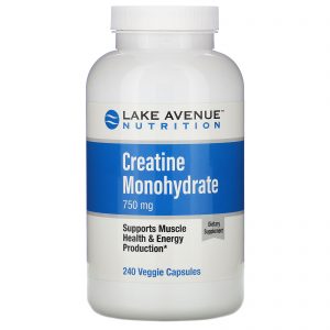 Comprar Lake Avenue Nutrition, Creatina Monohidratada, 750 mg, 240 Cápsulas Vegetais