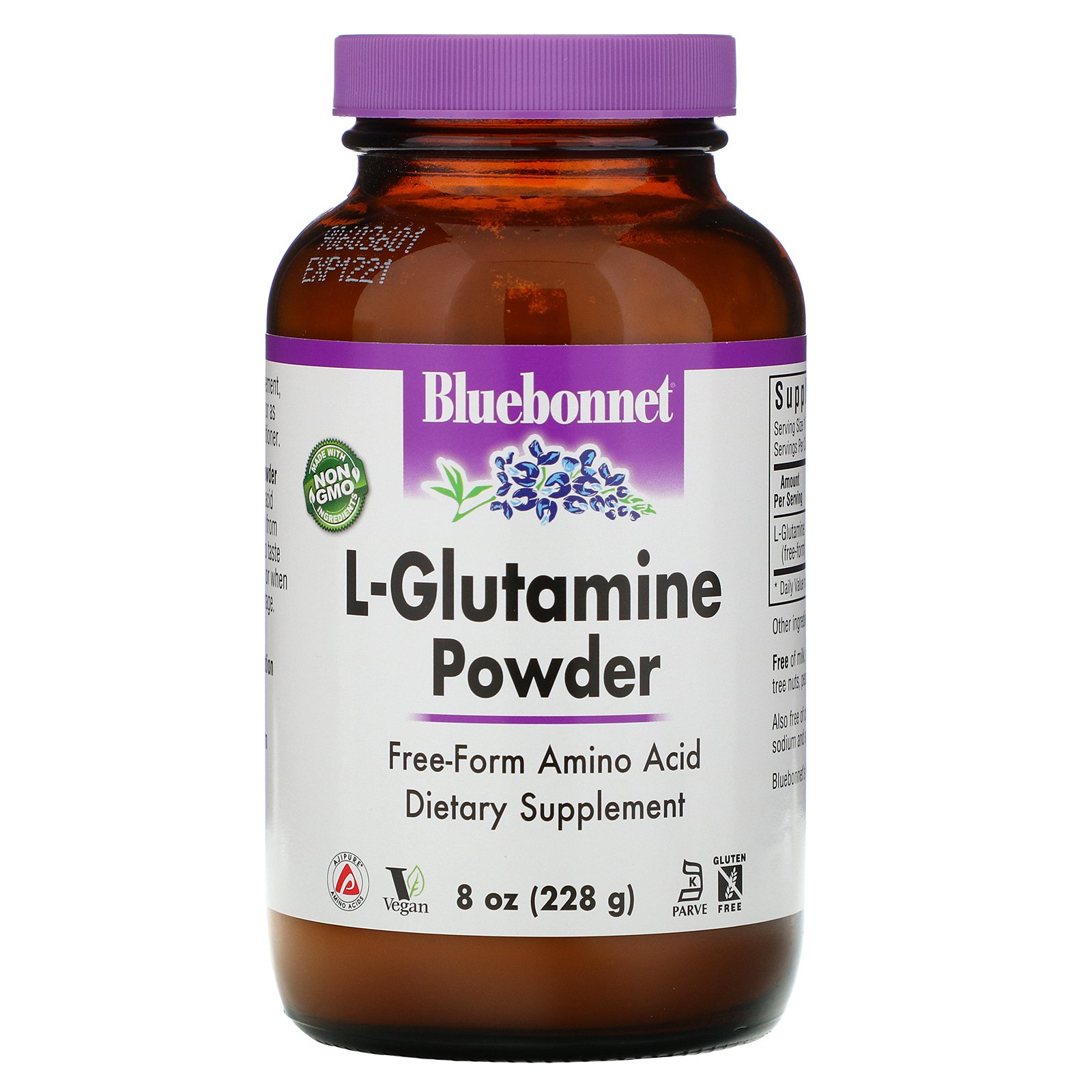 Comprar Bluebonnet Nutrition, L-glutamina em pó, 8 oz (228 g)
