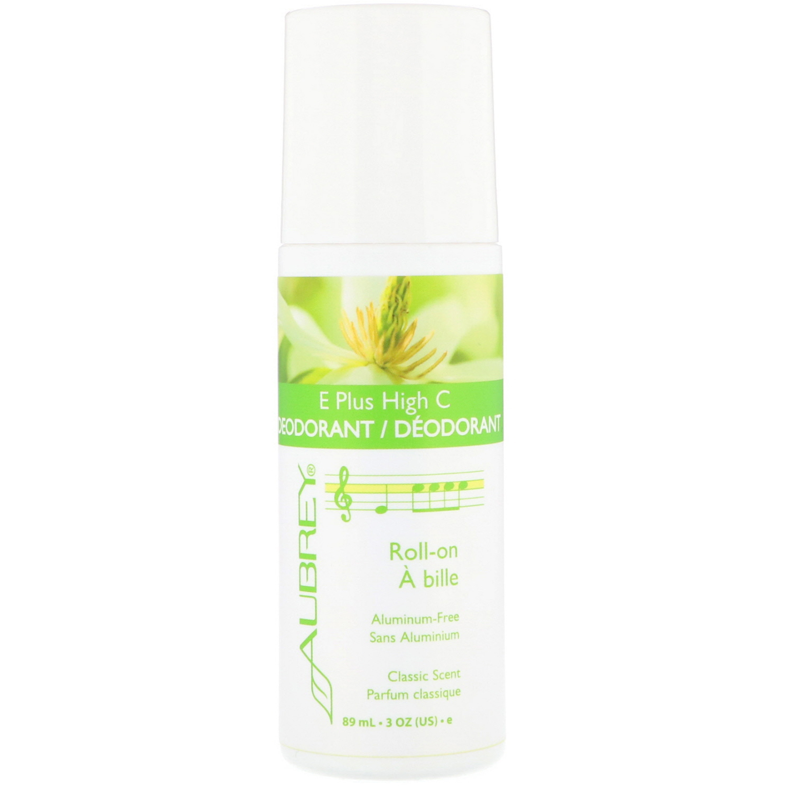 Comprar Aubrey Organics, E Plus High C, Desodorante Roll-on Natural, 89 ml