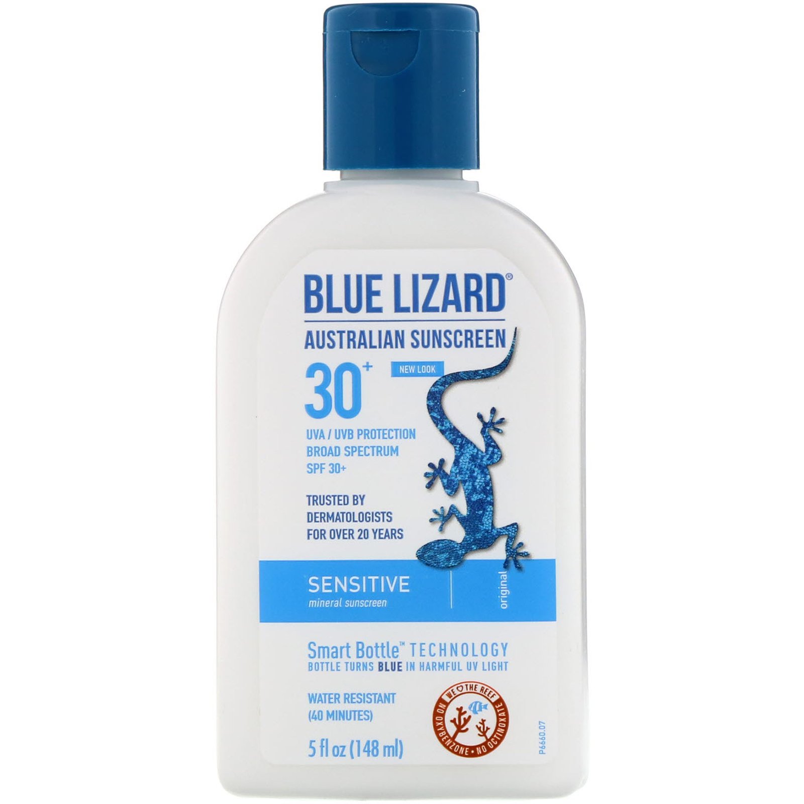 Comprar Blue Lizard Australian Sunscreen, Sensitive, Mineral Sunscreen, SPF 30+, 5 fl oz (148 ml) - Imagem 3