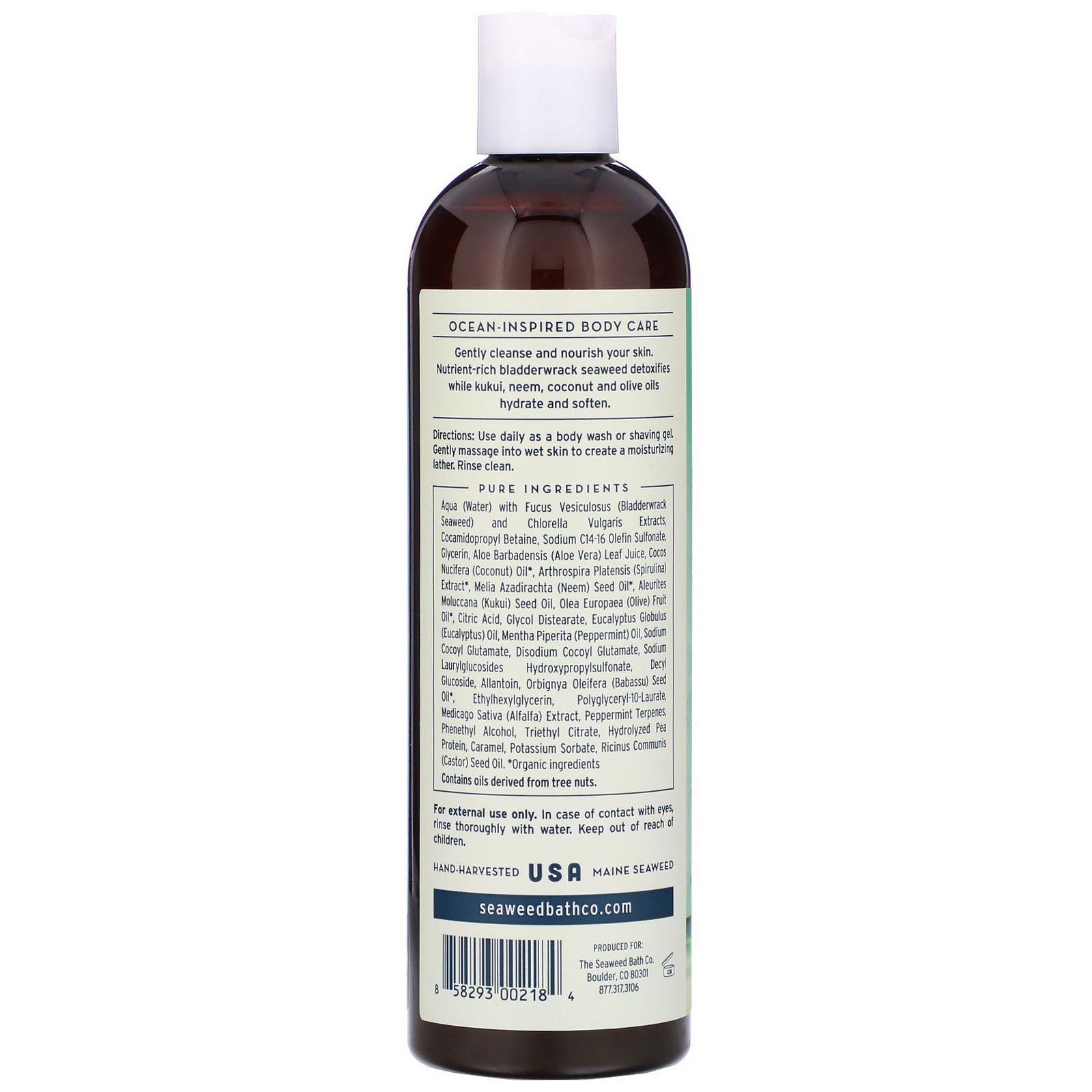 Comprar The Seaweed Bath Co., Hydrating Cleansing Body Wash, Eucalyptus & Peppermint, 12 fl oz (354 ml) - Imagem 2