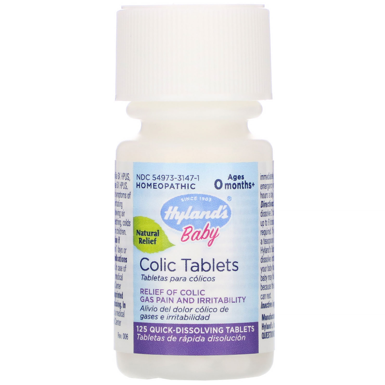 Comprar Hyland's, Baby, Colic Tablets, Ages 0 Months+, 125 Quick-Dissolving Tablets - Imagem 3