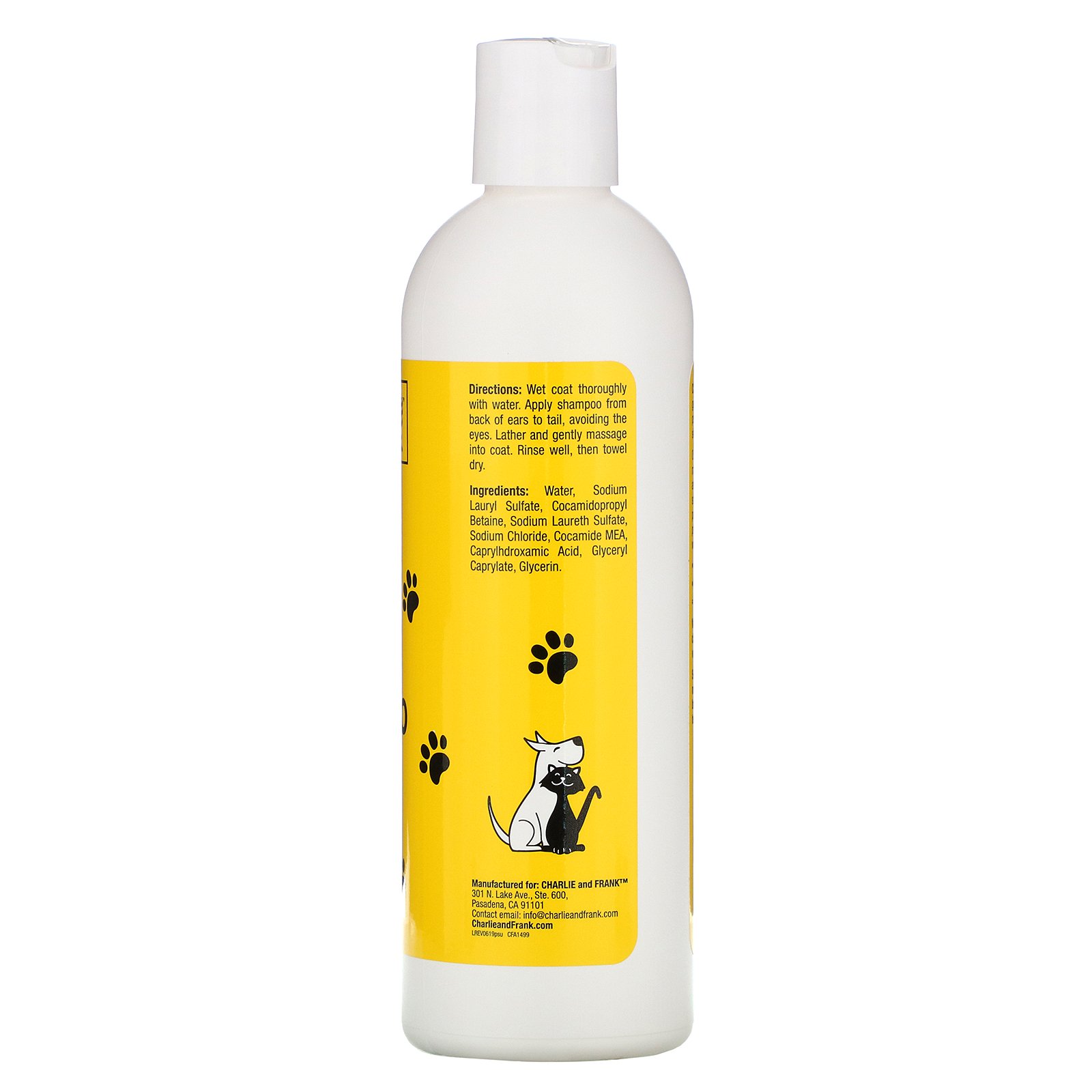 Comprar Charlie & Frank, Shampoo para animais de estimação, Sem perfume, 473 ml (16 fl oz) - Imagem 2