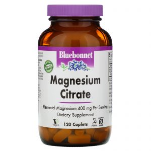 Comprar Bluebonnet Nutrition, Citrato de Magnésio, 400 mg, 120 Cápsulas