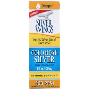 Comprar Natural Path Silver Wings, Prata Coloidal, Força Extra, 500 PPM, 120 ml (4 fl oz)