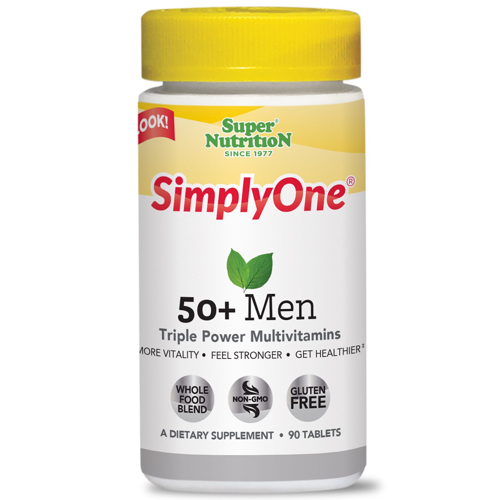 Comprar Super Nutrition, SimplyOne, Multivitamínico de Poder Triplo para Homens com 50 ou Mais, 90 Comprimidos