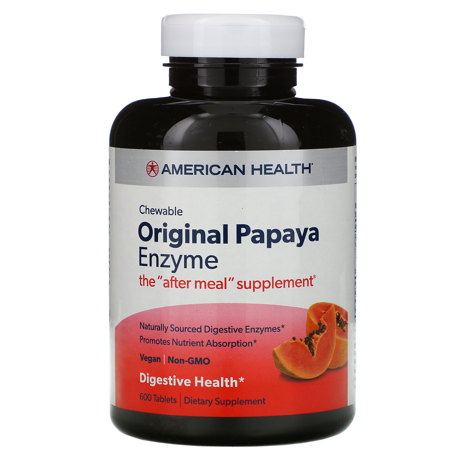 Comprar American Health, Original Papaya Enzyme, 600 Comprimidos Mastigáveis