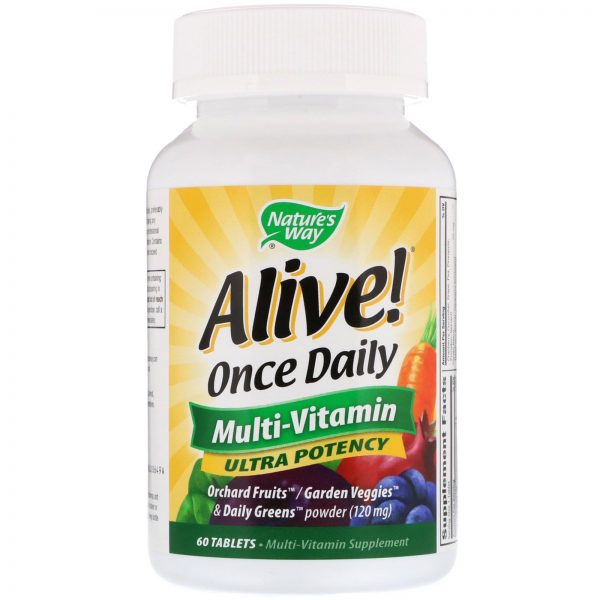 Comprar Nature's Way, Alive! Once Daily, Multi-Vitaminas, 60 Comprimidos - Imagem 4