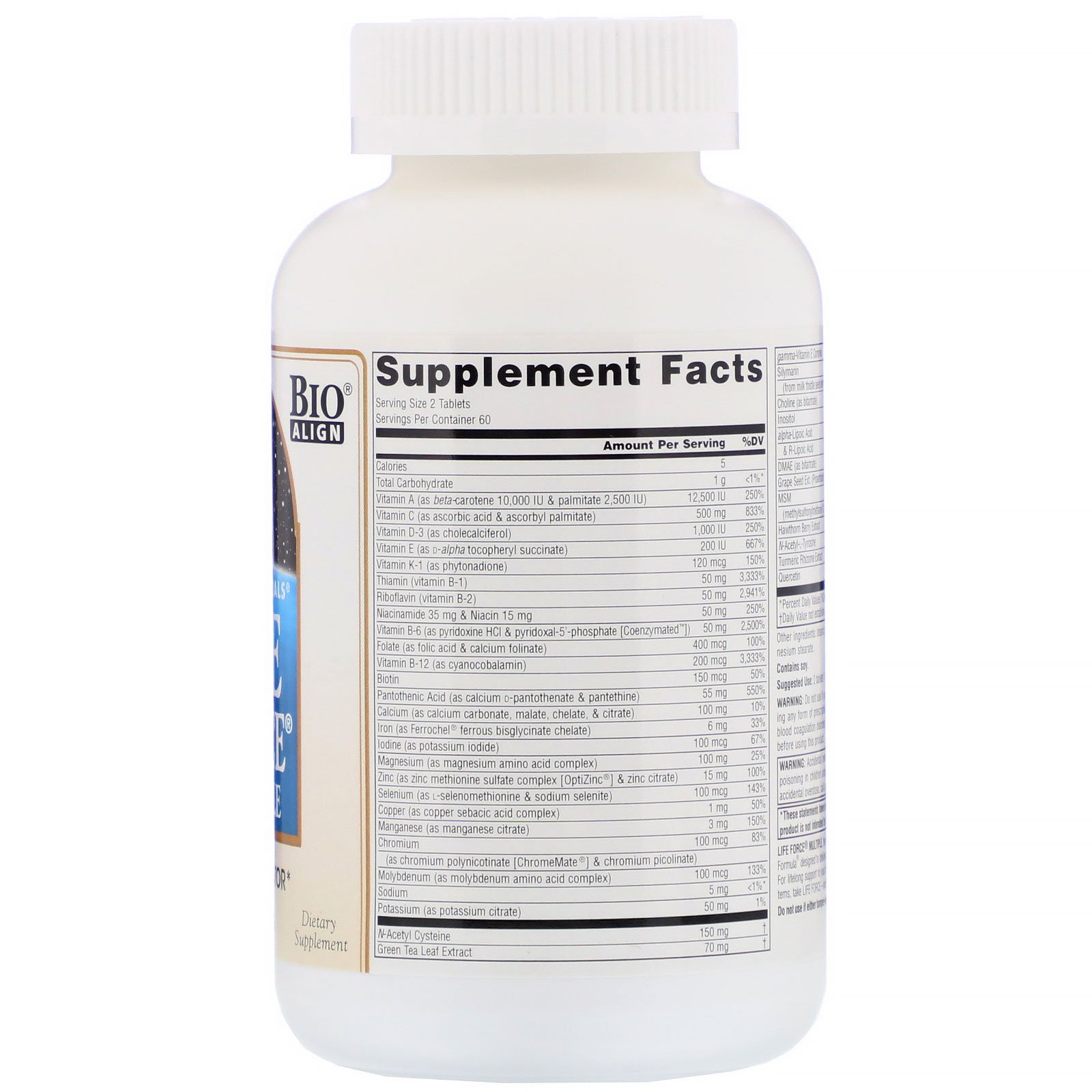 Comprar Source Naturals, Life Force Multiple, 120 Comprimidos - Imagem 2