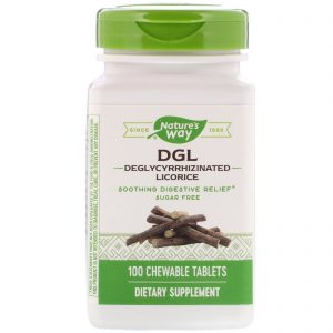 Comprar Nature's Way, DGL, Alcaçuz Desglicirrizinizado, 100 Comprimidos Mastigáveis