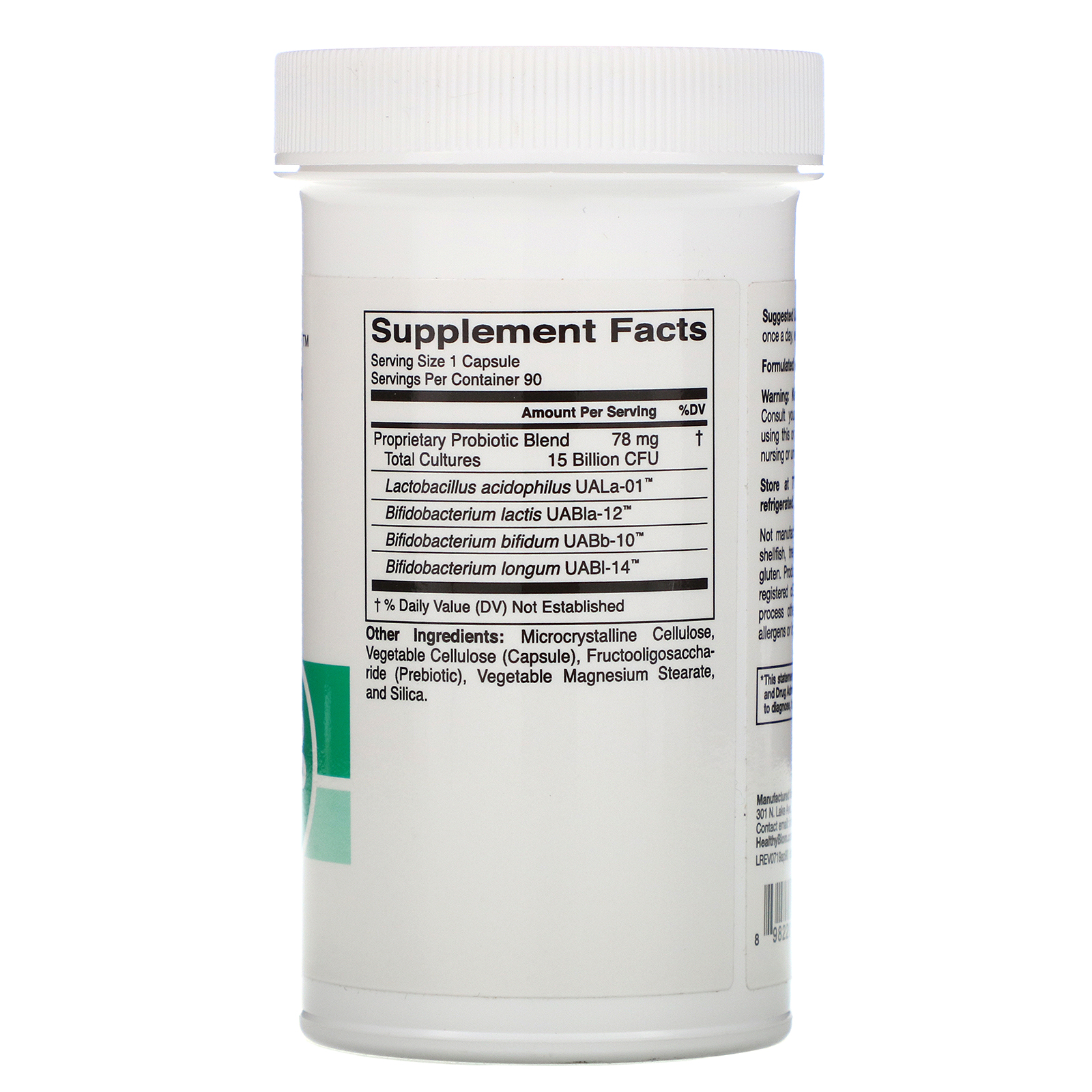 Comprar HealthyBiom, Probióticos para Adultos, 15 Bilhões de UFCs, Cápsulas Vegetais - Imagem 2