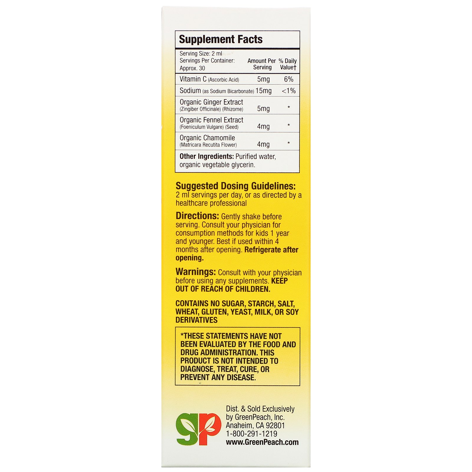 Comprar GreenPeach, Organic Gripe Water, 2 fl oz (60 ml) - Imagem 2