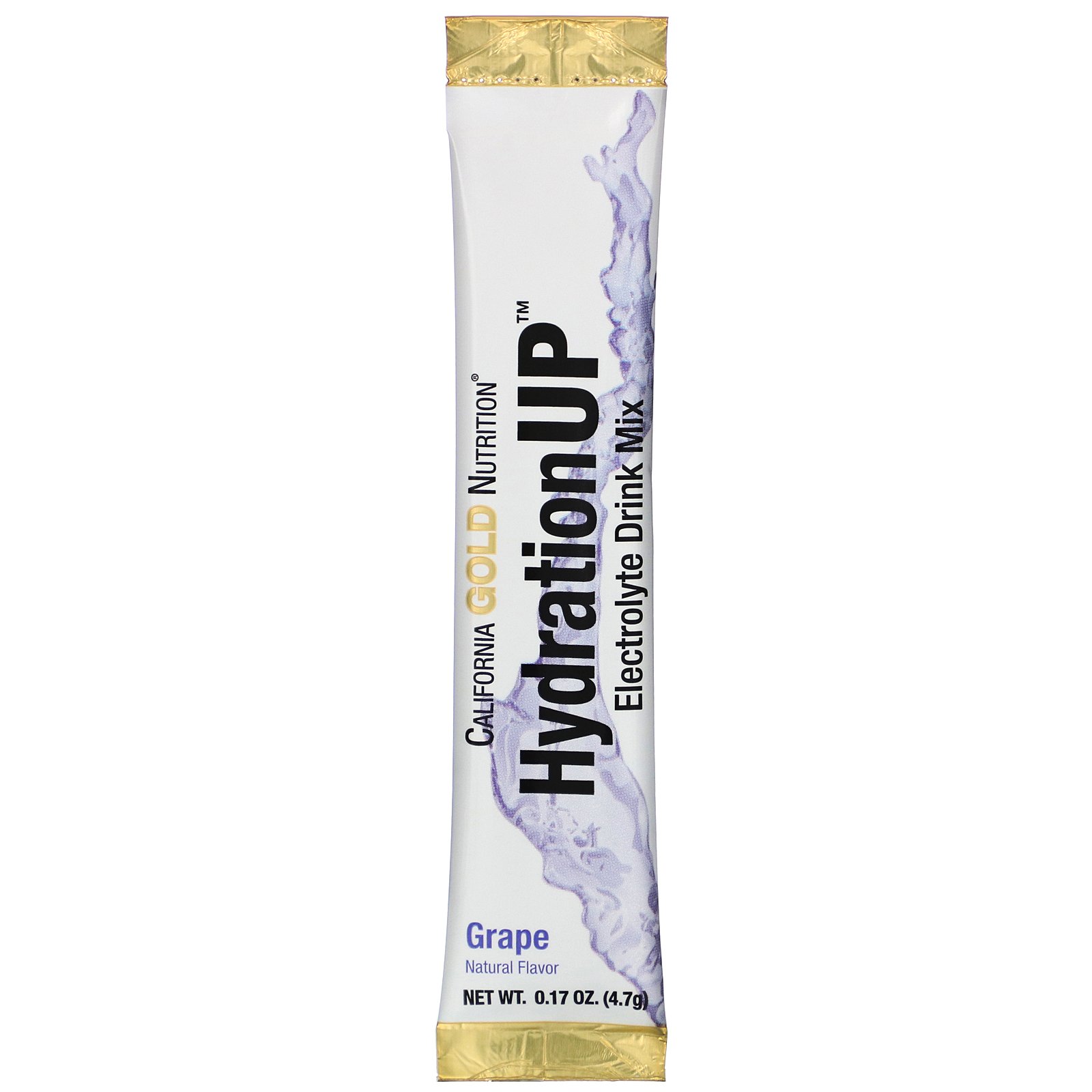 Comprar California Gold Nutrition, HydrationUP, Mistura de Bebida com Eletrólitos, Uva, 20 Pacotes, 0,17 oz (4,7 g) Cada - Imagem 3
