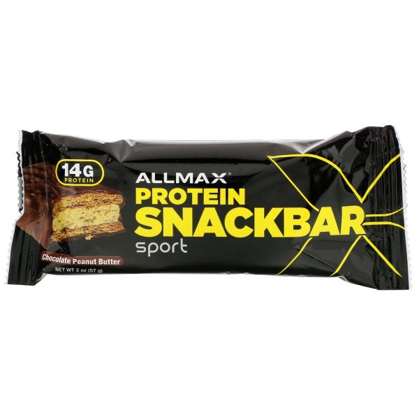 Comprar ALLMAX Nutrition, Lanche energético com alto teor de proteína, barra de proteínas, chocolate, manteiga de amendoim, 12 barras, 57 g (2 oz) cada - Imagem 4
