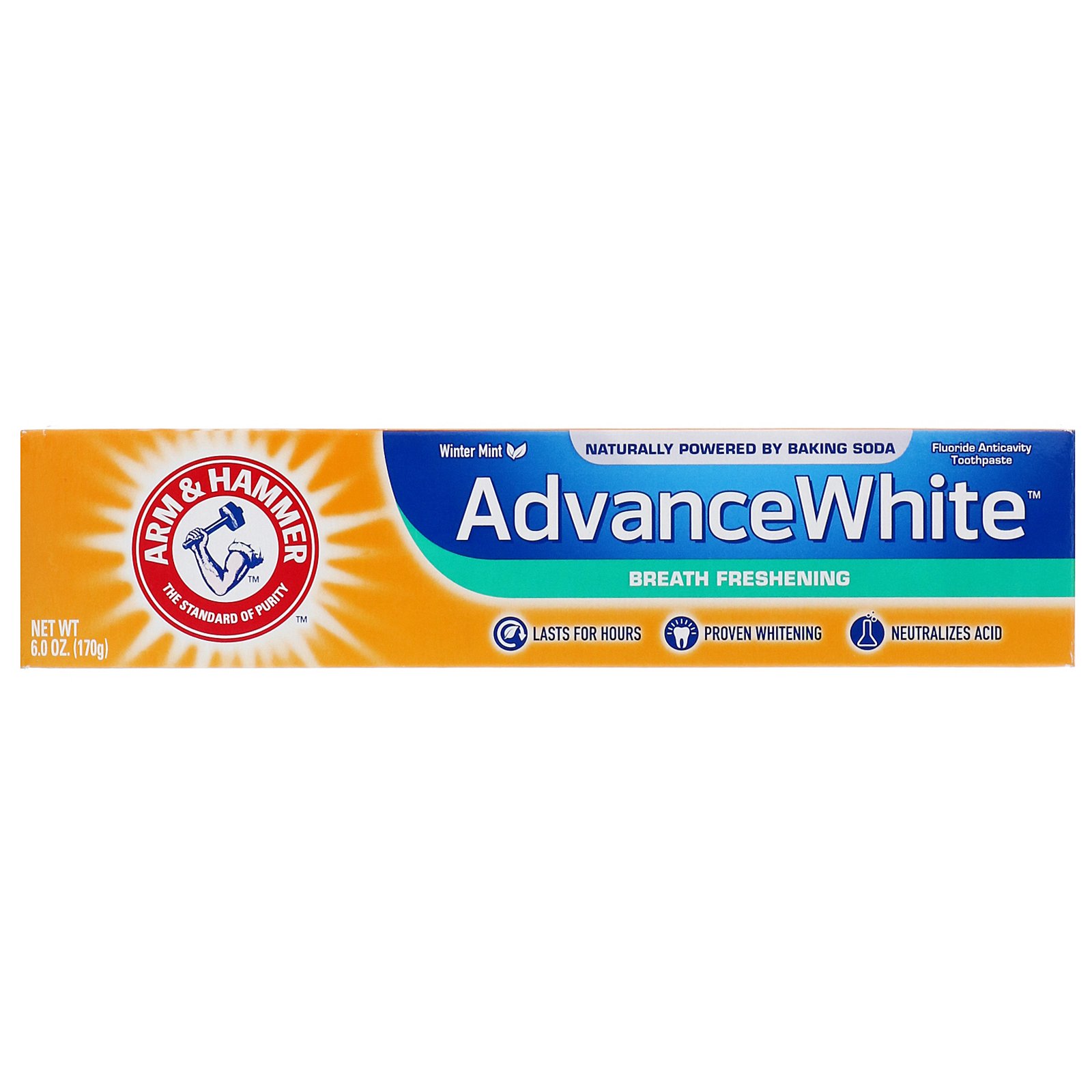 Comprar Arm & Hammer, AdvanceWhite, Breath Freshening Toothpaste, Winter Mint, 6.0 oz (170 g) - Imagem 2
